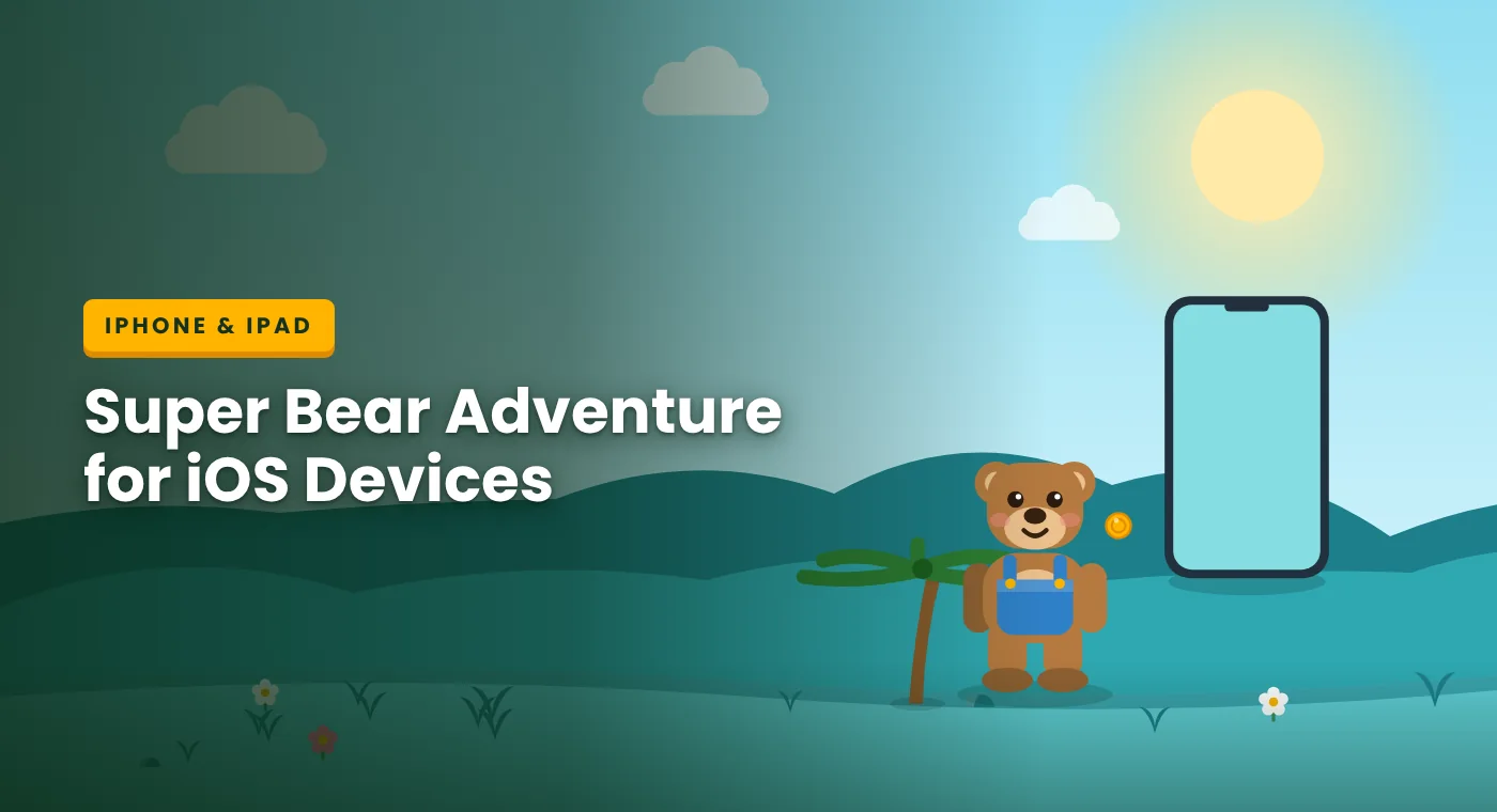 Super Bear Adventure for iOS running on iPhone and iPad