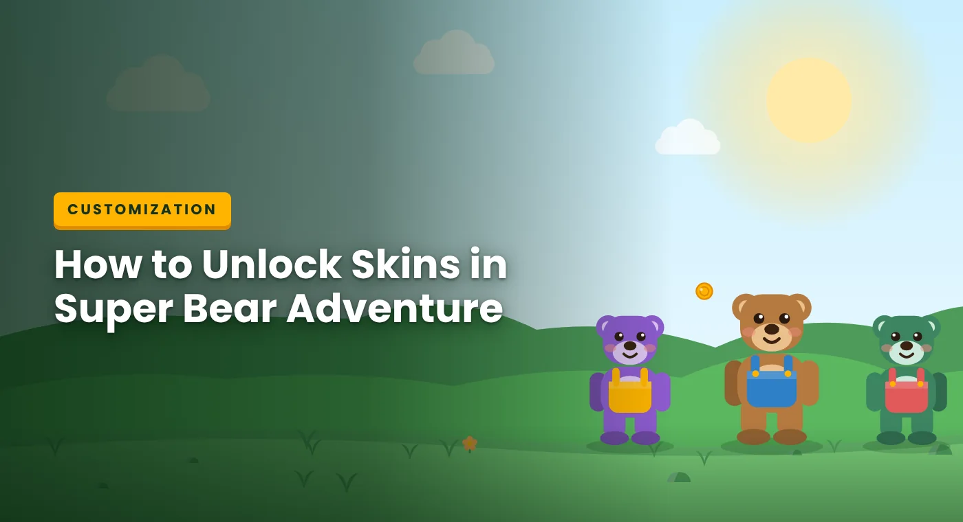 How to unlock skins in Super Bear Adventure customization system